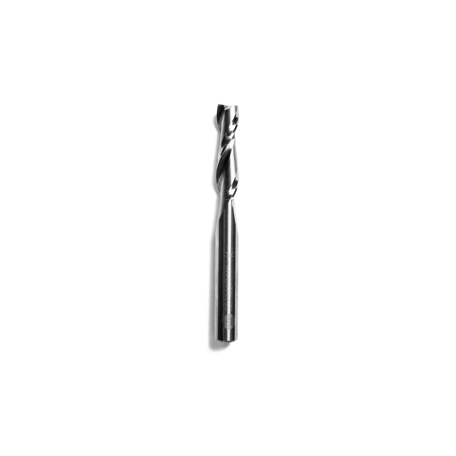 ¼” X 1” Up-Spiral Flat Router Bit